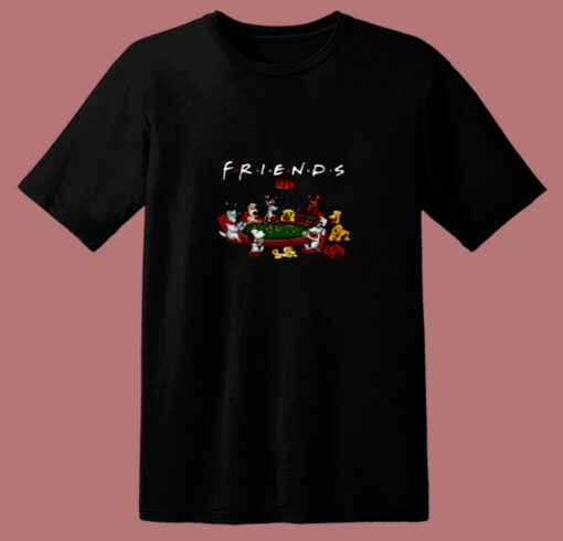 Dogs Friends Classic 80s T Shirt