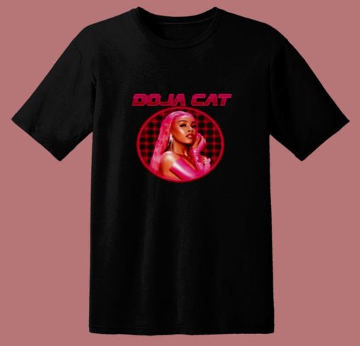 Doja Cat Laser Grid Portrait 80s T Shirt Doja Cat Laser Grid Portrait 80s T Shirt