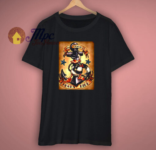 Donald Duck Funny Art Disney Bird T-Shirt