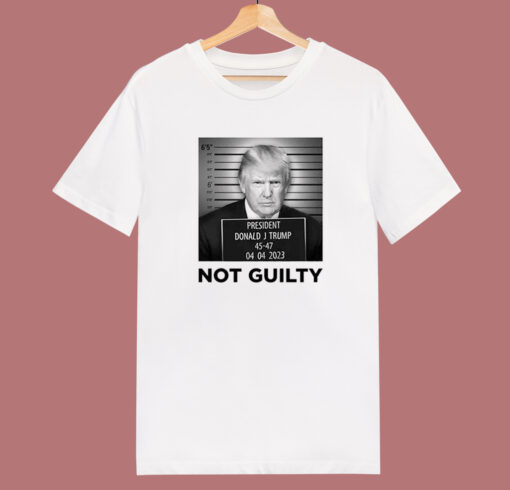 Donald J Trump Not Guilty T Shirt Style