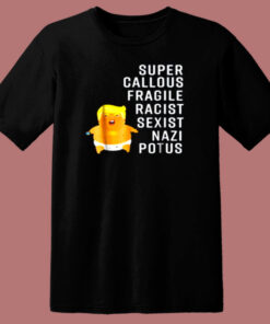 Donald Trump Baby Balloon Super Callous 80s T Shirt Donald Trump Baby Balloon Super Callous 80s T Shirt