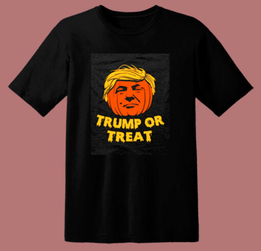 Donald Trump Or Treat Halloween 80s T Shirt