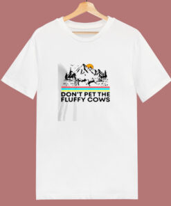 Dont Pet The Fluffy Cows Bison Halloween 80s T Shirt Dont Pet The Fluffy Cows Bison Halloween 80s T Shirt