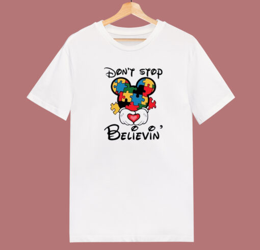 Dont Stop Believin Mickey 80s T Shirt