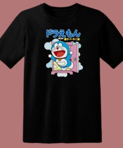 Doraemon Funny Art 80s T Shirt