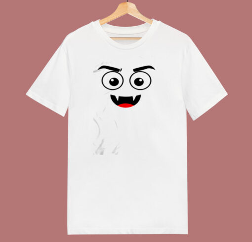 Dracula And Vampire Emoji Face 80s T Shirt