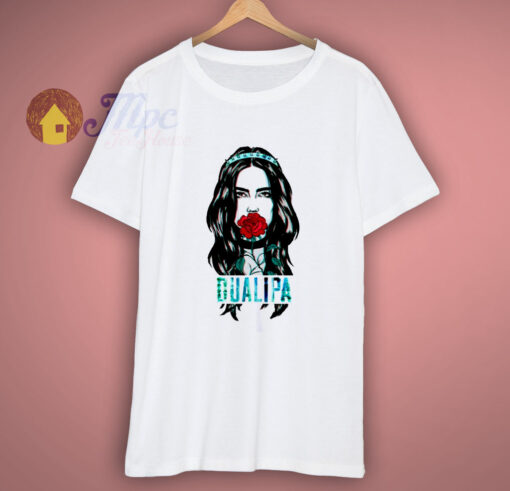 Dua Lipa Red Rose T Shirt