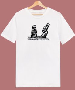 Easter Island Statues 80s T Shirt Easter Island Statues 80s T Shirt