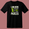 Eat All The Pickles Funny Dabbing 80s T Shirt Style