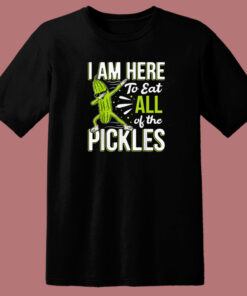 Eat All The Pickles Funny Dabbing 80s T Shirt Style Eat All The Pickles Funny Dabbing 80s T Shirt Style