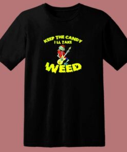 Electric Guitar Halloween Rock Zombie Creepy 80s T Shirt