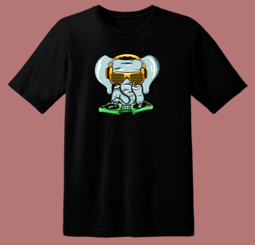 Elephant Dj 80s T Shirt