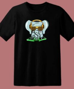 Elephant Dj 80s T Shirt