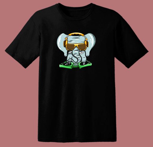 Elephant Dj 80s T Shirt