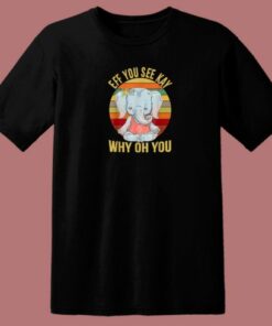 Elephant Yoga Vintage 80s T Shirt