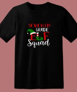 Elf Squad Seventh Grade Christmas 80s T Shirt