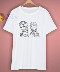 Elsa and Anna Cartoon T Shirt Elsa and Anna Cartoon T Shirt