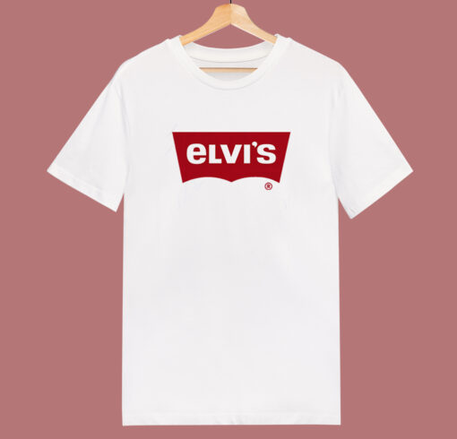 Elvis Levis Logo Parody T Shirt Style