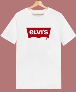 Elvis Levis Logo Parody T Shirt Style