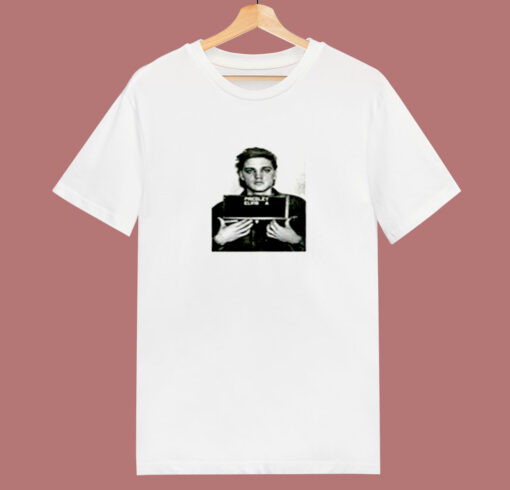 Elvis Presley Mugshot King Rock And Roll 80s T Shirt