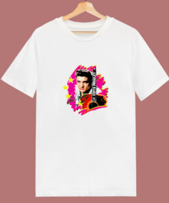 Elvis Presley The King Vintage With Guitar 80s T Shirt Elvis Presley The King Vintage With Guitar 80s T Shirt