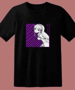 Emilia Re Zero Anime 80s T Shirt Emilia Re Zero Anime 80s T Shirt