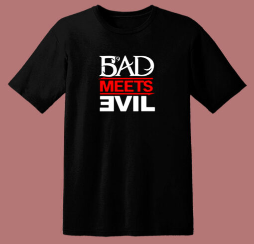 Eminem Rapper Bad Meets Evil Album 80s T Shirt