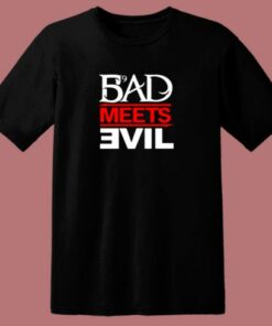 Eminem Rapper Bad Meets Evil Album 80s T Shirt