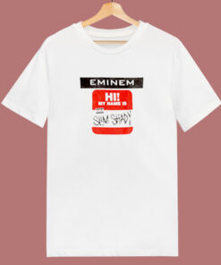 Eminem Slim Shady Sticker 80s T Shirt Eminem Slim Shady Sticker 80s T Shirt