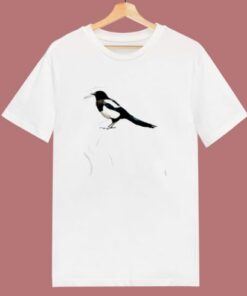 Eurasian Magpie Bird 80s T Shirt