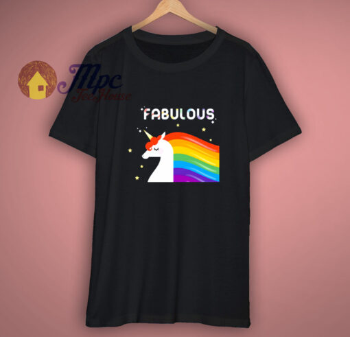 Fabulous Sparkling Rainbow Unicorn T Shirt