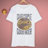 Faded Vintage Style Good People Good Beer T Shirt