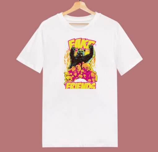 Fake Friends Trendy Bears Graphic 80s T Shirt Style