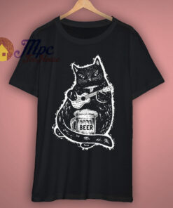Fat Cat Ukulele Beer T Shirt Fat Cat Ukulele Beer T Shirt