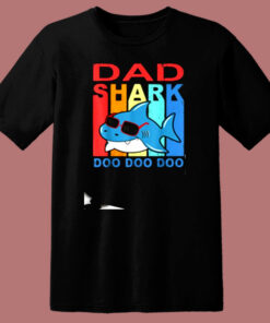 Father’s Day Dad Shark Doo Doo Doo 80s T Shirt