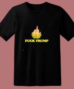 Feminist Middle Fingers Up Fuck Donald 80s T Shirt