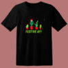 Festive Af Funny Christmas Cactus Fam With 4 Cacti 80s T Shirt