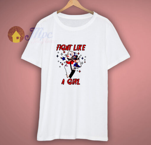 Fight Like a Girl Gang Squad Harley Quinn T Shirt