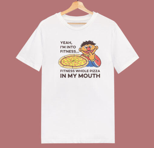 Fitness Whole Pizza In My Mouth T Shirt Style