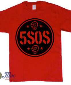 Five Second Of Summer Love Skull T-shirt Five Second Of Summer Love Skull T-shirt