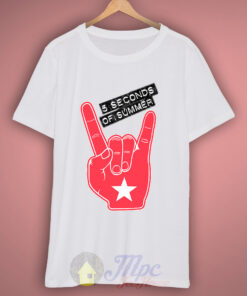 Five Second Of Summer Rock Hand T Shirt 3