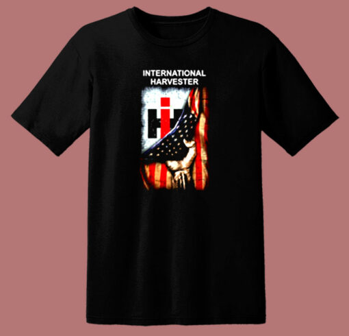 Flag American International Harvester 80s T Shirt