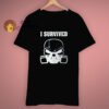 Flag Fighter I Survived Skull T Shirt