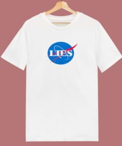 Flat Earth Nasa 80s T Shirt