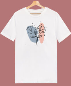 Floral Abstract Art 80s T Shirt Style Floral Abstract Art 80s T Shirt Style