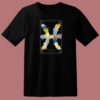 Floral Zodiac Sign Pisces 80s T Shirt Style
