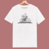 Flower Books Read 80s T Shirt Style