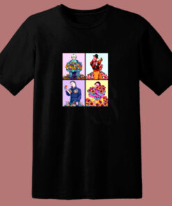 Flower For You Horror Movies Killers 80s T Shirt