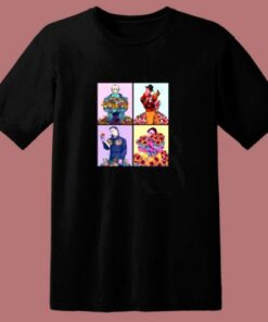 Flower For You Horror Movies Killers 80s T Shirt
