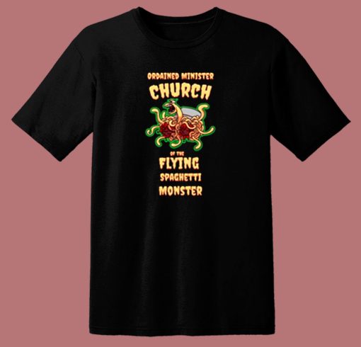 Flying Spaghetti Monster 80s T Shirt